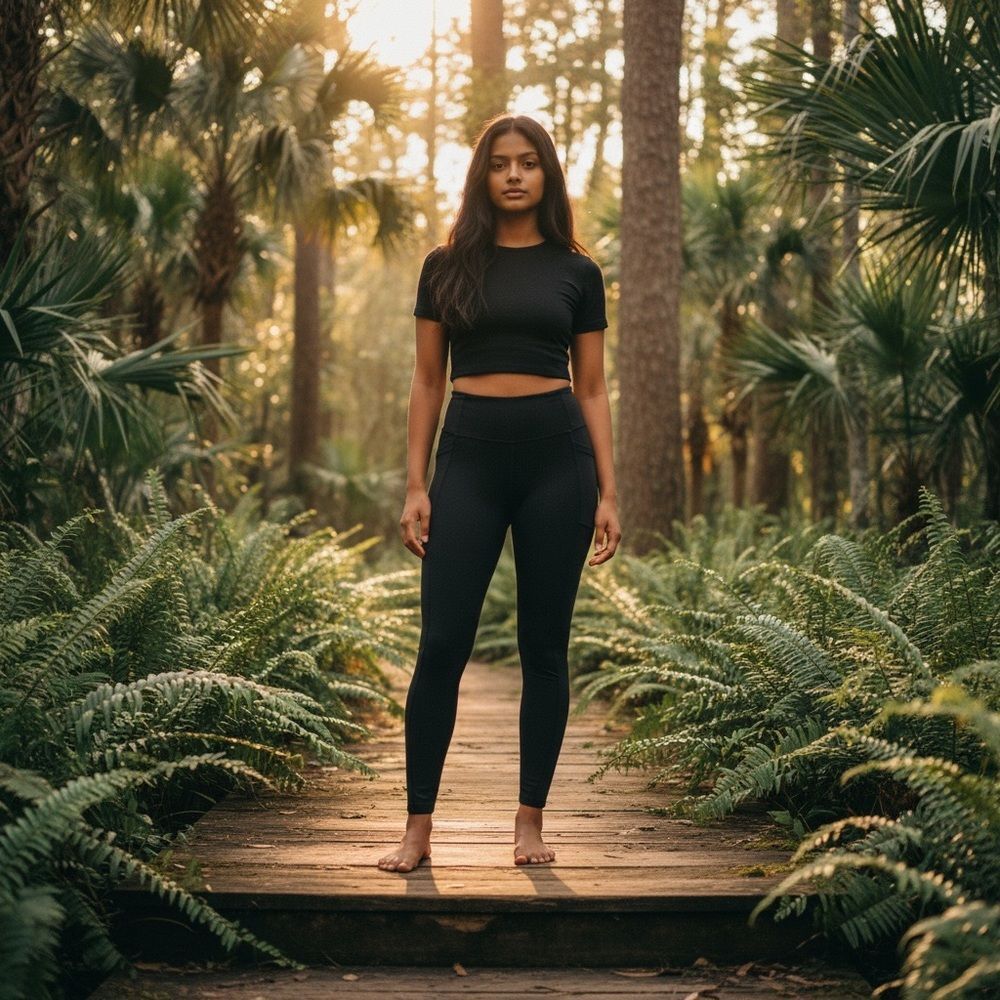 Athleta Blue Gray Herringbone Leggings Pants Size Small 4 Pockets